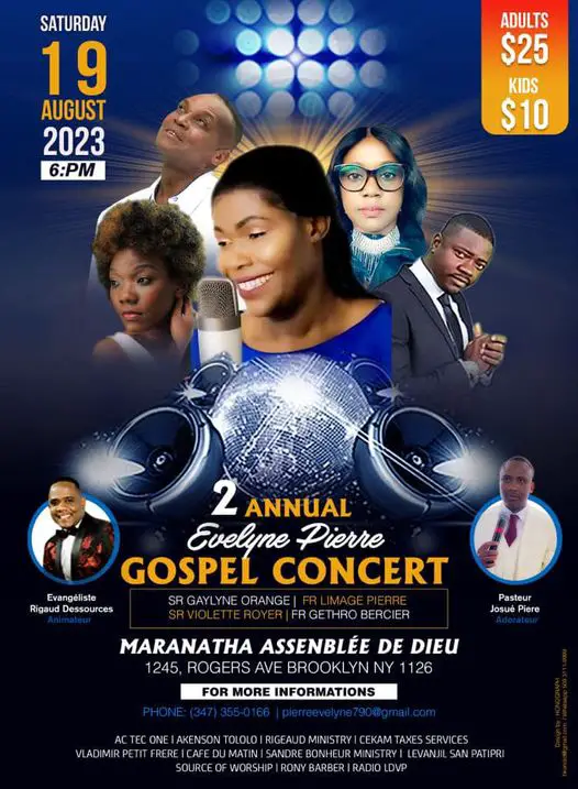 19 aout 2023 | Evelyne Pierre Gospel Concert